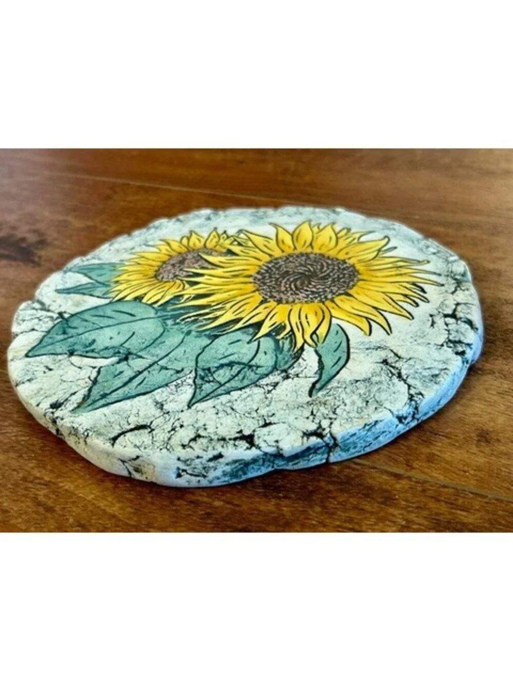 Shapes of Clay Decorative Sunflower Plaque Made with Mt. St. Helens Ash
